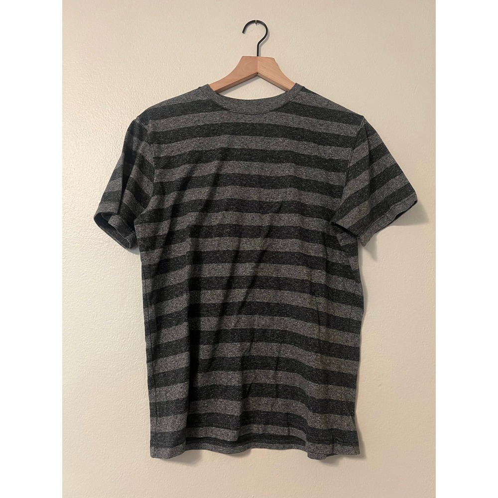 Ocean Pacific Kids Y2K Striped Short Sleeve T-Shirt Grey Charcoal Heather Tee